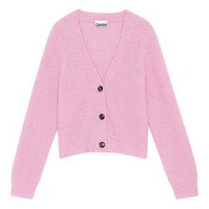 Ganni Merino Wool Cardigan